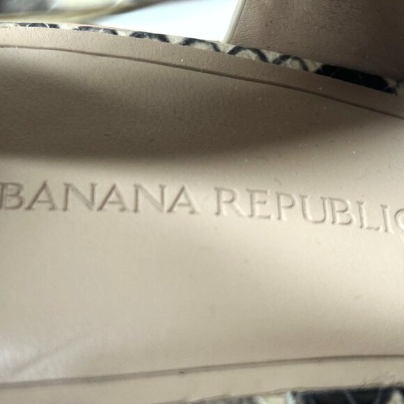 Banana Republic snake skin and leather wedges - Picture 5 of 6